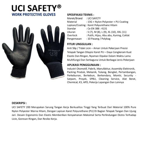 Supplier Sarung Tangan Pabrik Uci Safety Resmi di Pekanbaru Riau