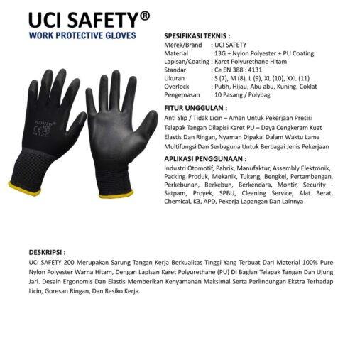 Jual Sarung Tangan Motor Uci Safety Harga Terjangkau Palembang Sumatera Selatan