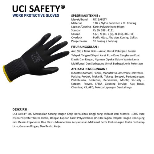 Toko Sarung Tangan Proyek Uci Safety Berkualitas Cirebon Jawa Barat