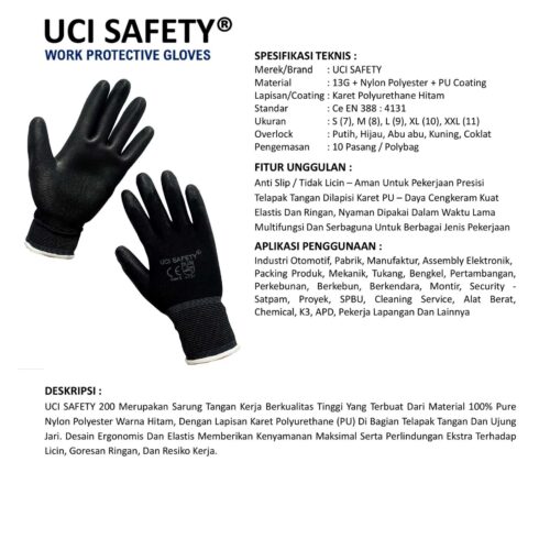 Sarung Tangan Packing Uci Safety Terbaik di Batam Kepulauan Riau