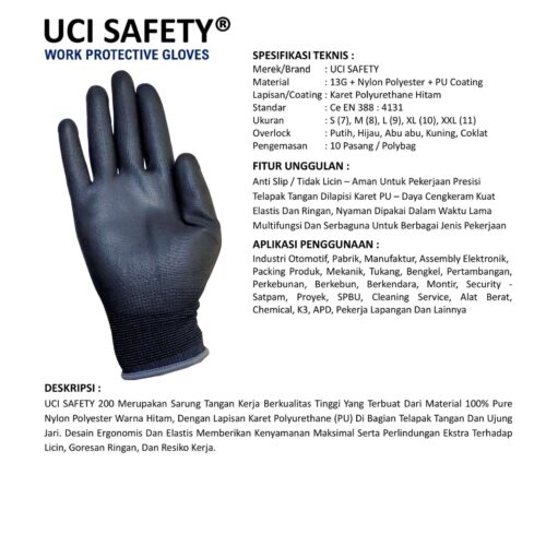 Toko Sarung Tangan Safety Kerja Uci Safety Berkualitas Jayapura Papua