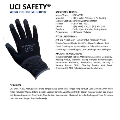 Supplier Sarung Tangan Industri Uci Safety Resmi di Batam Kepulauan Riau