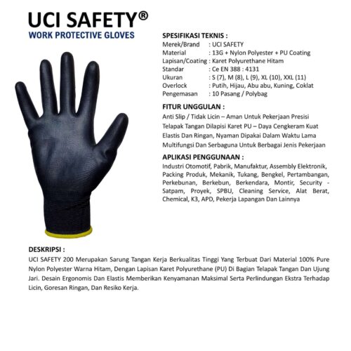 Toko Sarung Tangan Montir Uci Safety Berkualitas Surabaya Jawa Timur