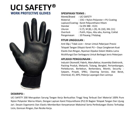 Supplier Sarung Tangan Packing Uci Safety Resmi di Semarang Jawa Tengah