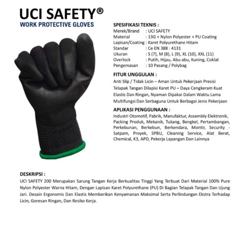 Toko Sarung Tangan Bengkel Uci Safety Berkualitas Batam Kepulauan Riau