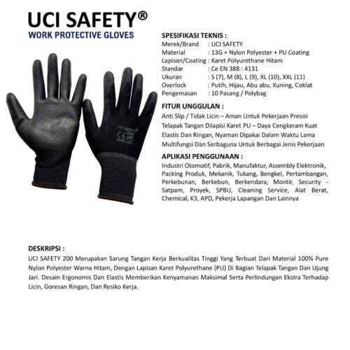 Toko Sarung Tangan Montir Uci Safety Berkualitas Solo Jawa Tengah