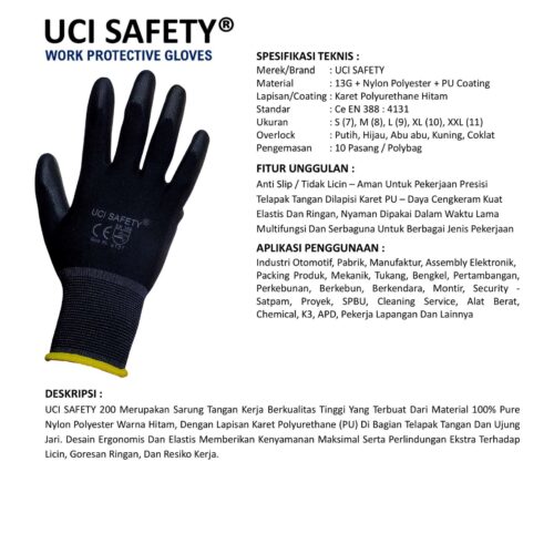 Jual Sarung Tangan Tukang Uci Safety Harga Terjangkau Manado Sulawesi Utara