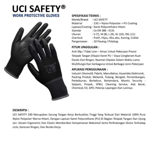 Jual Sarung Tangan Palm Fit Uci Safety Harga Terjangkau Manado Sulawesi Utara