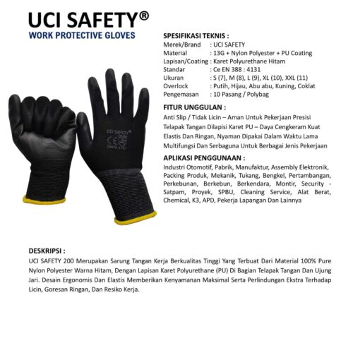 Toko Sarung Tangan Industri Uci Safety Berkualitas Cirebon Jawa Barat