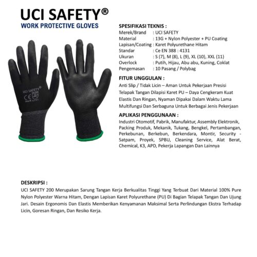 Toko Sarung Tangan Packing Uci Safety Berkualitas Tangerang Banten