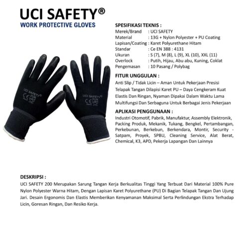 Supplier Sarung Tangan Proyek Uci Safety Resmi di Banjarmasin Kalimantan Selatan